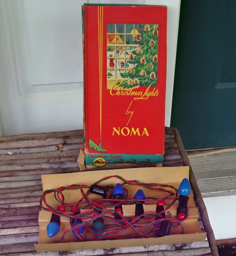 Vintage Noma Christmas Light Set Working Etsy
