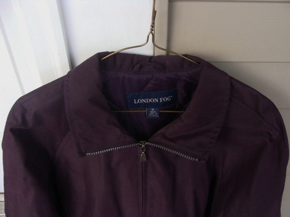 Vintage Womens Plum London Fog Jacket - Car Coat … - image 2