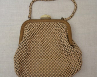 Vintage Alumesh Whiting & Davis Aluminum Bead Purse