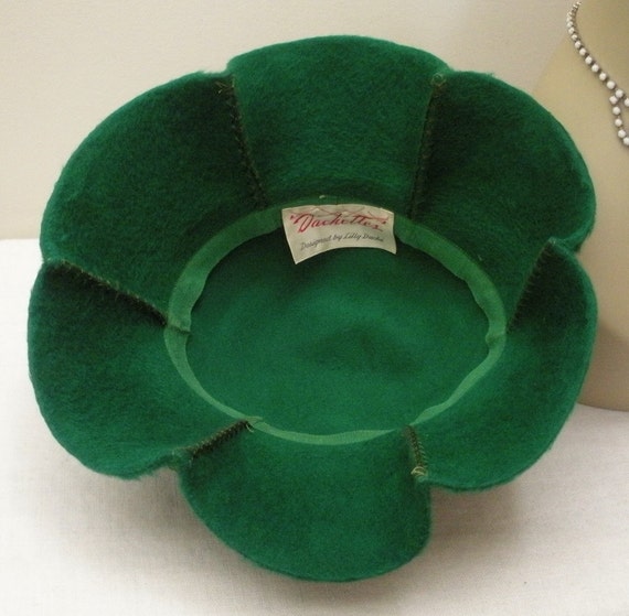 Vintage Lilly Dache Green Womens Hat - Dachettes - image 5