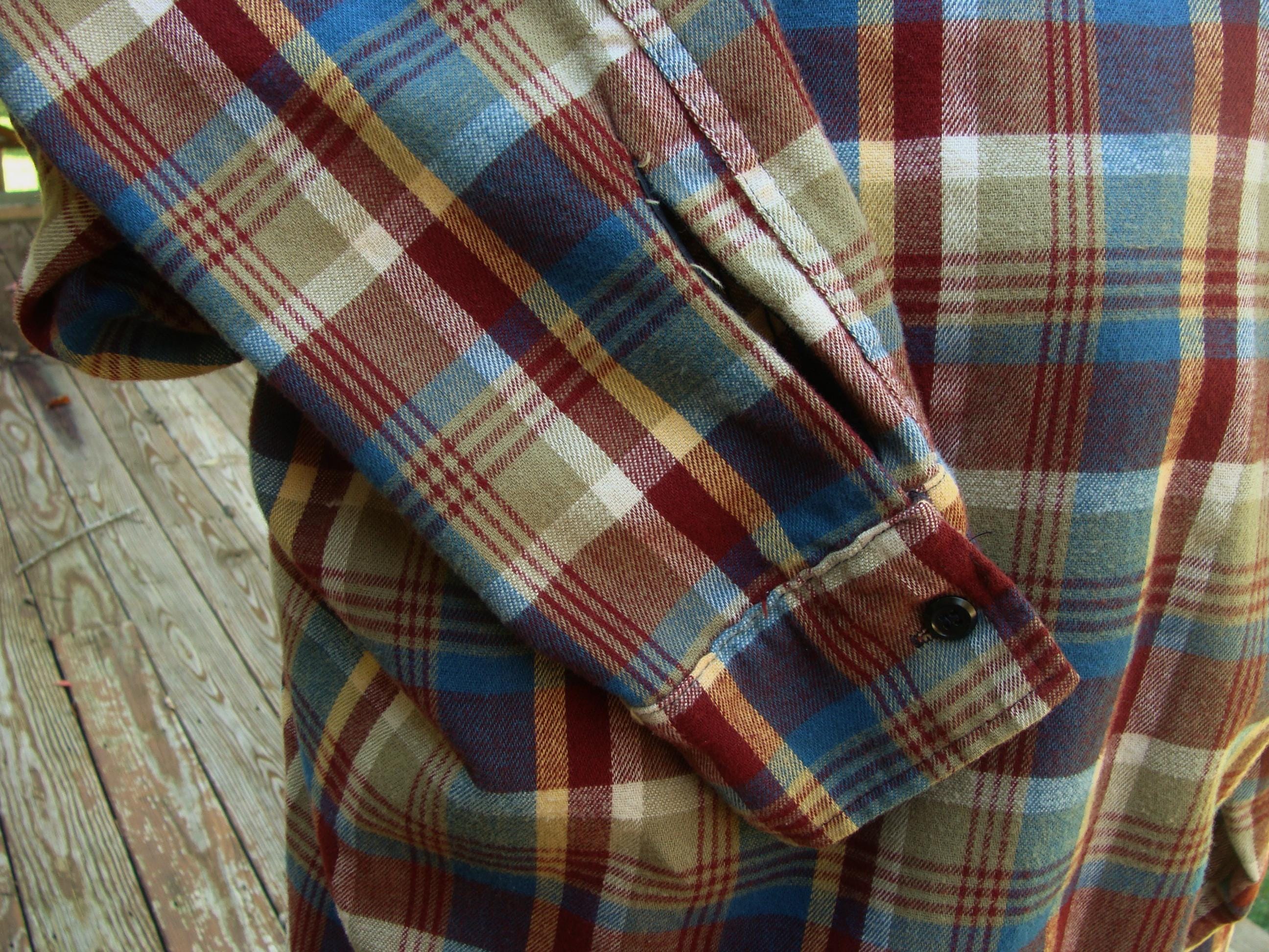Vintage Melton Wintermaster Plaid Flannel Shirt - Mens M - Etsy