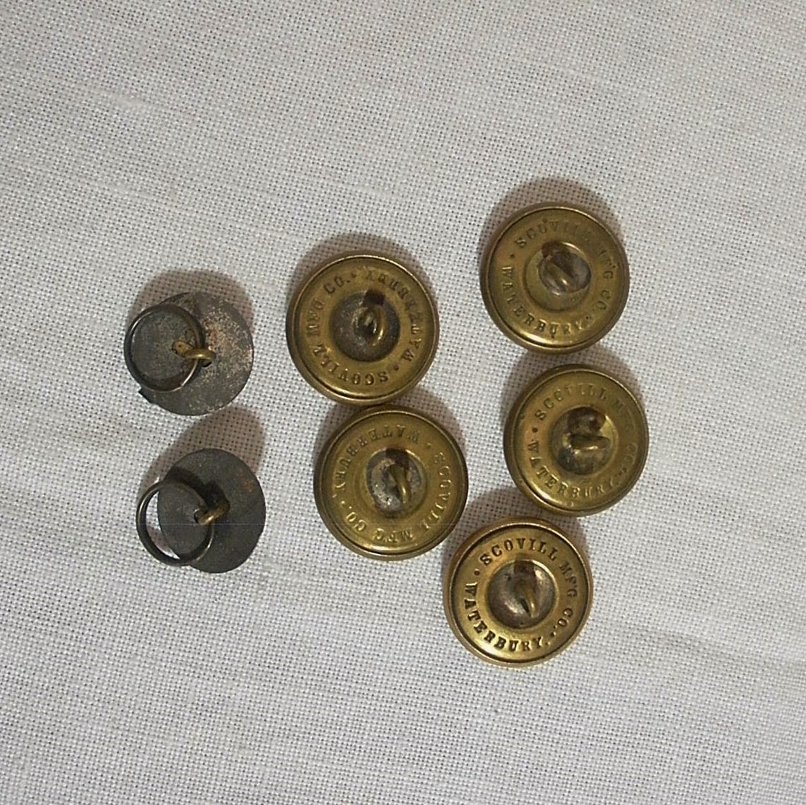 Vintage Lot of 7 Monogram P Gold Brass Buttons Police Two - Etsy