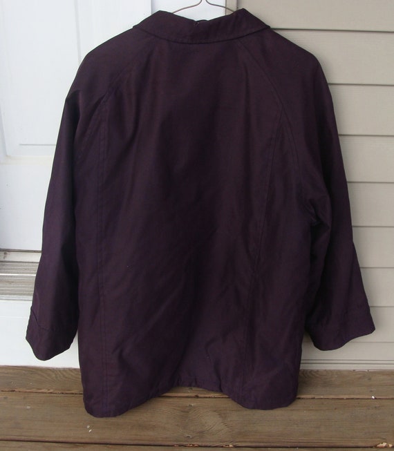 Vintage Womens Plum London Fog Jacket - Car Coat … - image 3