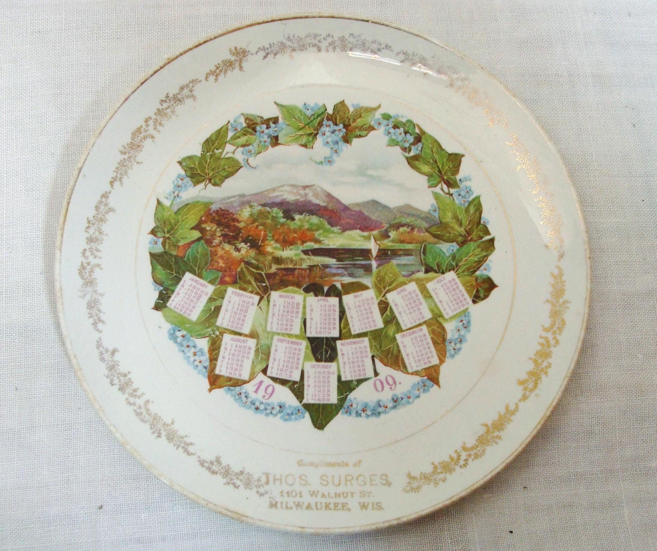 1909 Calendar - Etsy