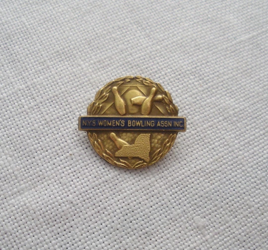Vintage NYS Womens Bowling Association Inc. Pin Etsy México
