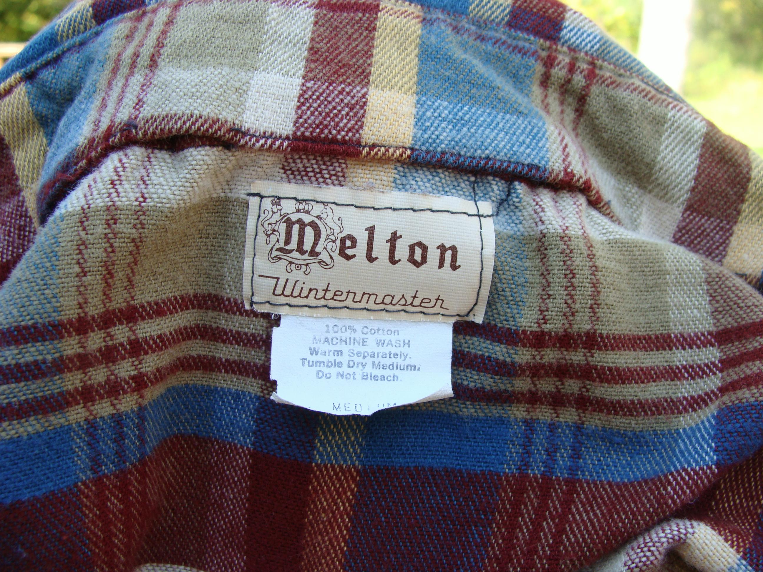 Vintage Melton Wintermaster Plaid Flannel Shirt - Mens M - Etsy