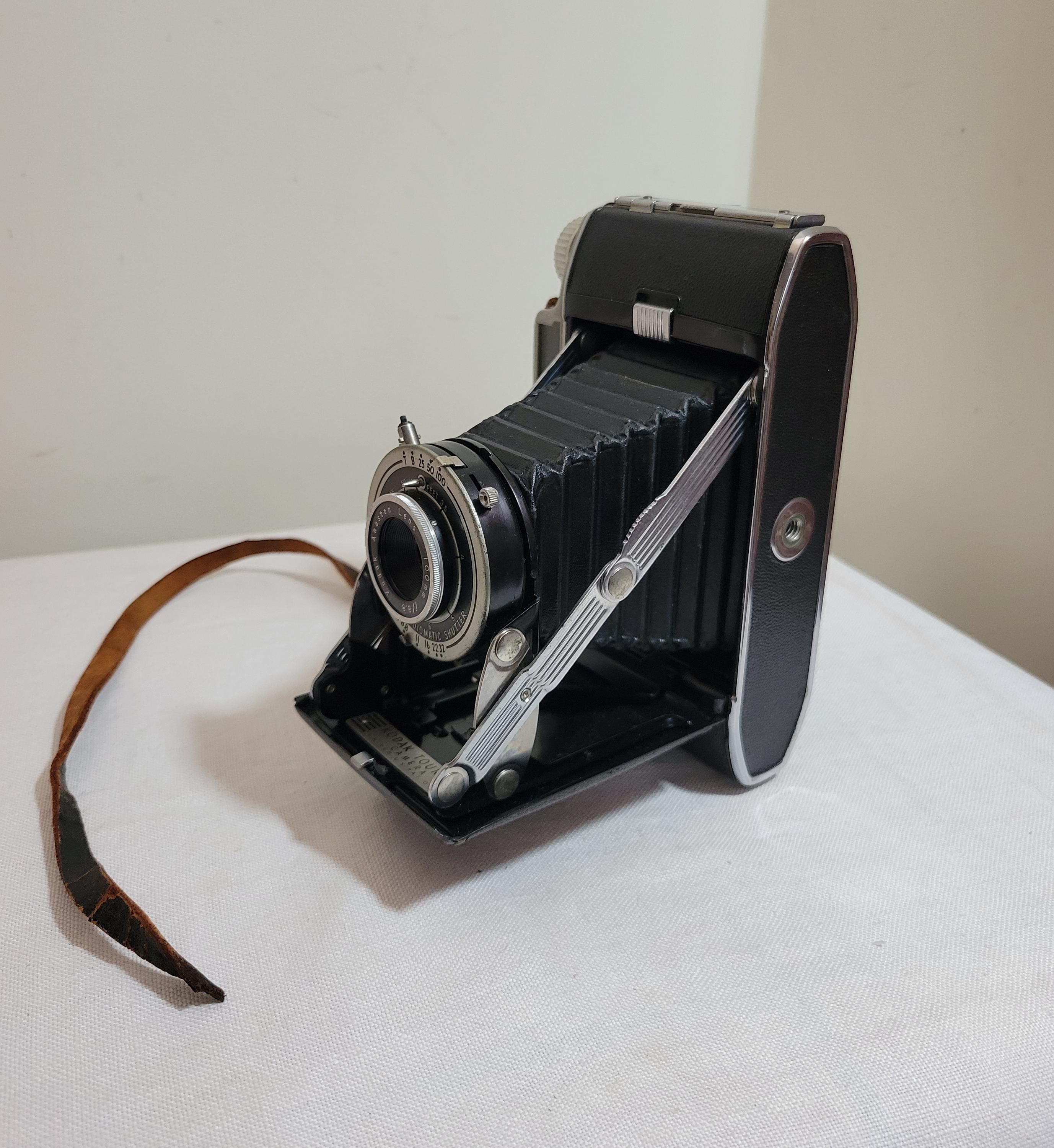 大竹伸朗 AT lanta 1945+50 Vintage Kodak Tourist Camera - Folding Bellows 100 Mm Anaston Lens
