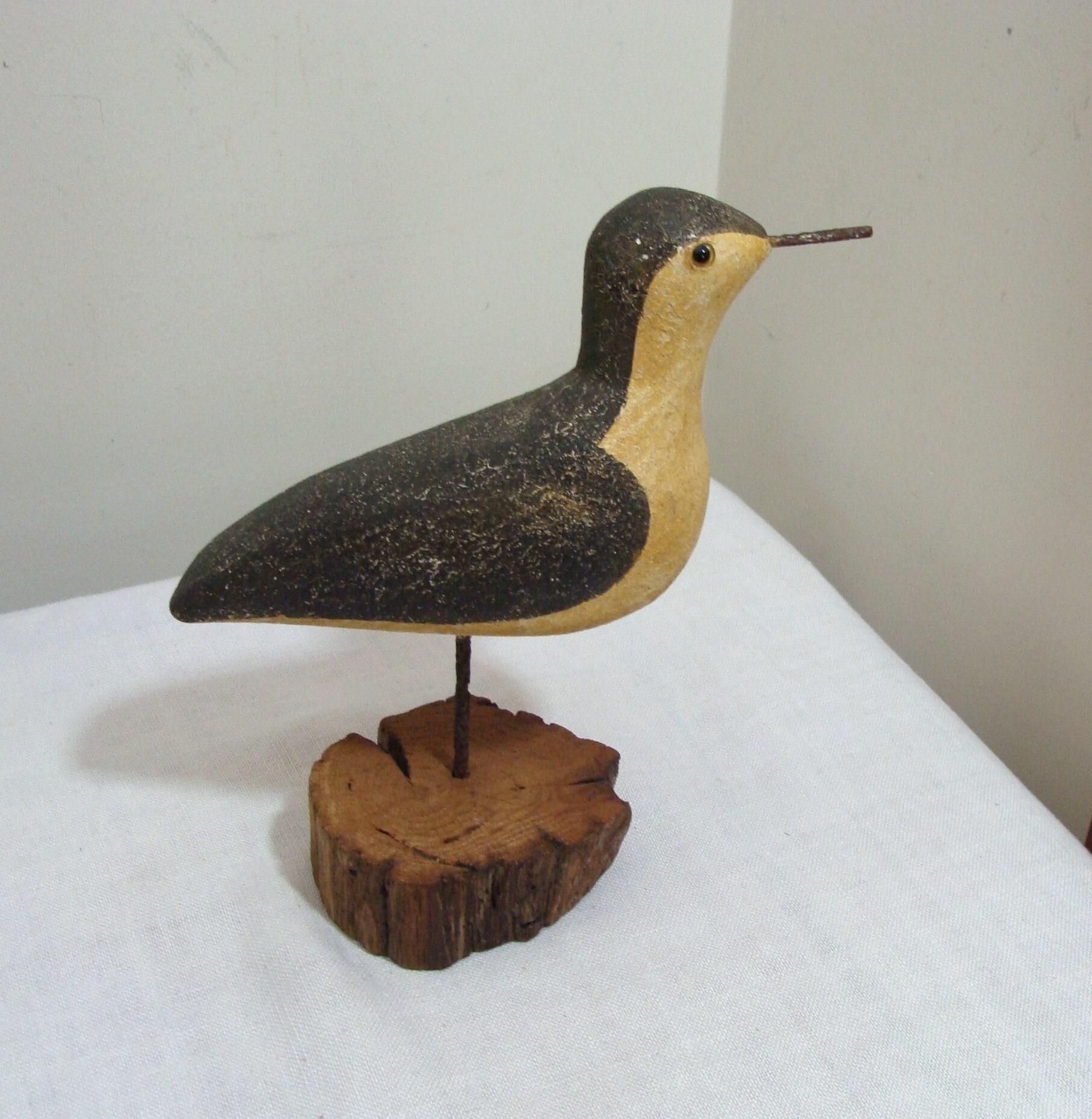Vintage Richard Morgan Art folklorique Oiseau de rivage