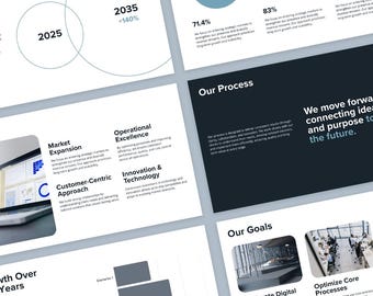 Pitch Deck Canva Template | Business Pitch Deck Presentations |  Modern Editable Presentation Template