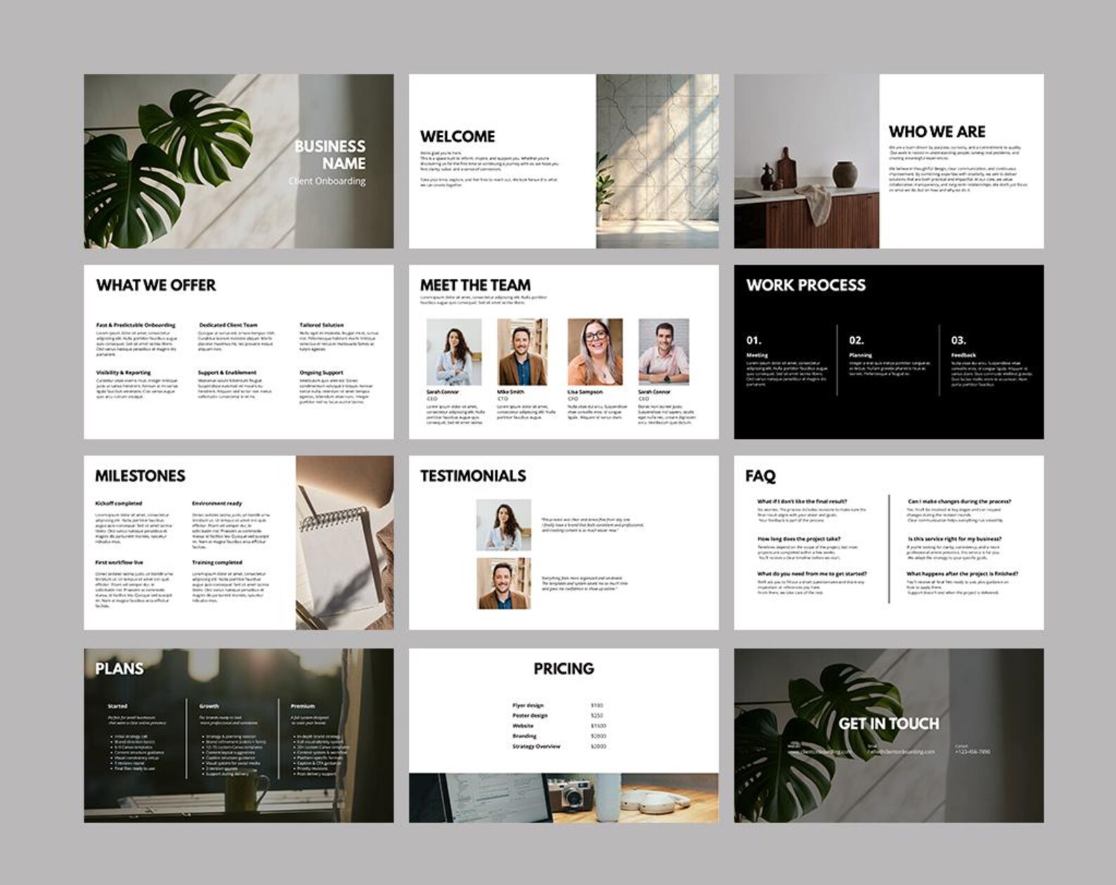 Client Onboarding Welcome Pack | Canva Template - Etsy