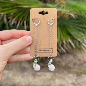 RaveBuds: Earrings Made to Hold Earplugs for Festivals and Concerts, Silver