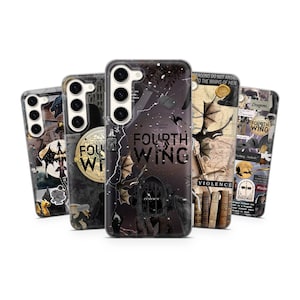 Custodia/Cover per telefono Booklover ispirata alla quarta ala per Samsung Galaxy S24Ultra, S23 FE S22 A15 A35 A54 A55 A05s iPhone 16 15 14 Pixel 9 Pixel 8
