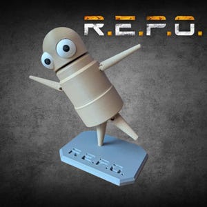 REPO Posable Robot: Interactive Push-Down Action Toy