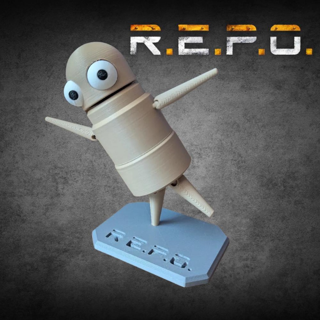 REPO Posable Robot: Interactive Push-down Action Toy - Etsy Australia