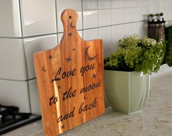 Engraved Acacia Charcuterie Board – with Custom Personalization Option
