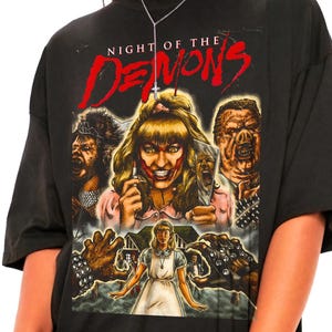 Night of the Demons Halloween Shirt -80s Horror Shirt,Retro Movie Shirt,Vintage Movie Shirt,80s Movie Shirt,Night of the Demons T shirt