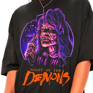 Night of the Demons Halloween Shirt -80s Horror Shirt,Retro Movie Shirt,Vintage Movie Shirt,80s Movie Shirt,Night of the Demons T shirt