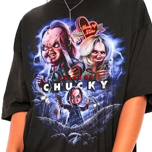 Chucky Halloween Shirt -Child&#39;s Play T shirt,Shirt,Vintage Horror Movie Shirt,Bride of Chucky T shirt,80s Movie Shirt,Chucky Sweatshirt
