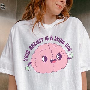 Your Anxiety Is A Lying Hoe Shirt-Funny Saying Shirt,Quote Shirt,Funny Mental Health Tshirt,Funny Anxiety Shirt,Anxious Tee,Mental Sweater