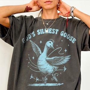 Camiseta vintage &quot;O Ganso Mais Bobo de Deus&quot;, Camiseta retrô engraçada &quot;Ganso&quot;, Camiseta vintage &quot;Ganso&quot;, Moletom &quot;Ganso&quot;, Camiseta engraçada &quot;Ganso&quot;, Camiseta &quot;Amante de Ganso&quot;, Camisetas de meme