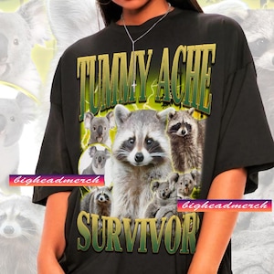 Unisex Tummy Ache Survivor Shirt - Funny Shirts For Friends,Funny 90s Graphic Tee,Meme Shirt,Humor Shirt,Sarcastic Shirt,Gift For Friends