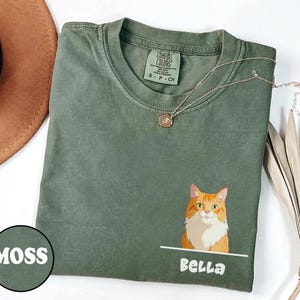 Camiseta engraçada personalizada para animais de estimação, memorial personalizado para animais de estimação, presentes para mães de cachorro, camiseta para pais de cachorro, camiseta para mães de gatos, camiseta personalizada para animais de estimação, presente engraçado personalizado para animais de estimação
