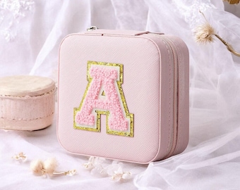 Mini Jewelry Storage Box – Personalized Bridesmaid Gift, Travel Case with Name, Birthday & Mother’s Day Gift