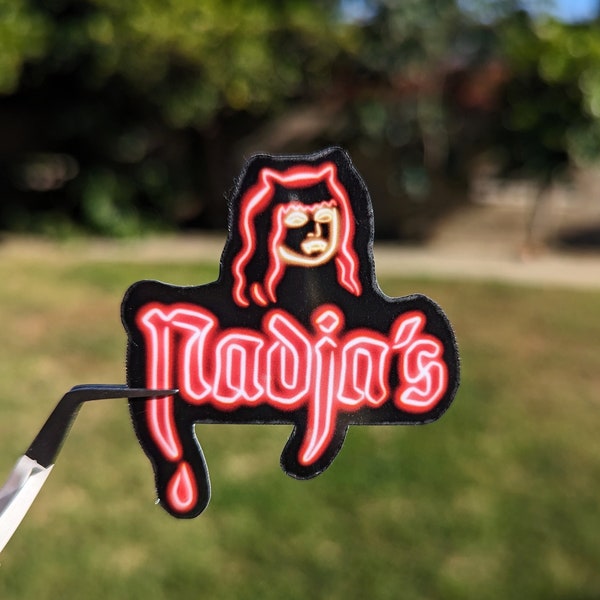 Nadja's Sticker | What We Do In The Shadows Vampire Spooky Halloween | Vinyl Waterbottle Planner Gift