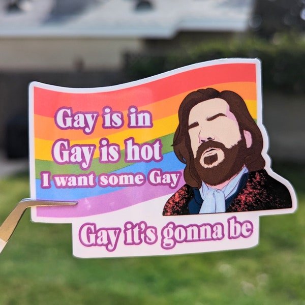 Laszlo What We Do In The Shadows Gay Waterproof Sticker