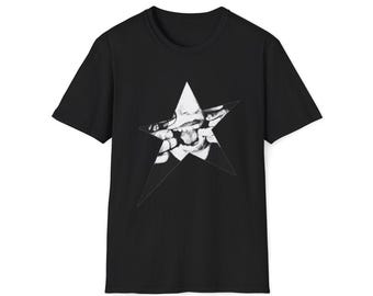 grunge, emo, ster, stijl, shirt, edgy, zwart.