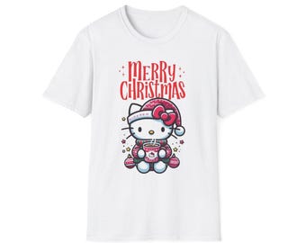 Hello Kitty-kerstshirt, leuk vakantie-T-shirt
