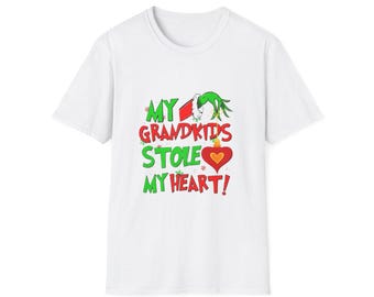 Kerstshirt Grinch Grandkids Stole My Heart