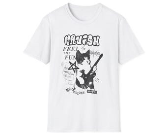Cat Rock-T-shirt: grappige, edgy stijl, 100% katoen