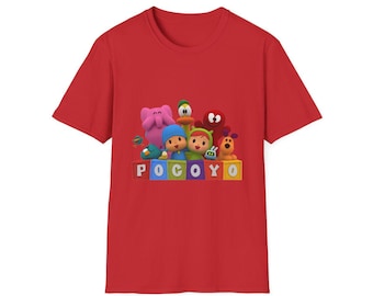 Pocoyo-kinderT-shirt: Spaanse tekenfilm, 100% katoen