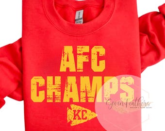 chiefs afc champions png, chiefs in difficoltà, chiefs DTF, download immediato, distressed afc champs png, kansas city png,
