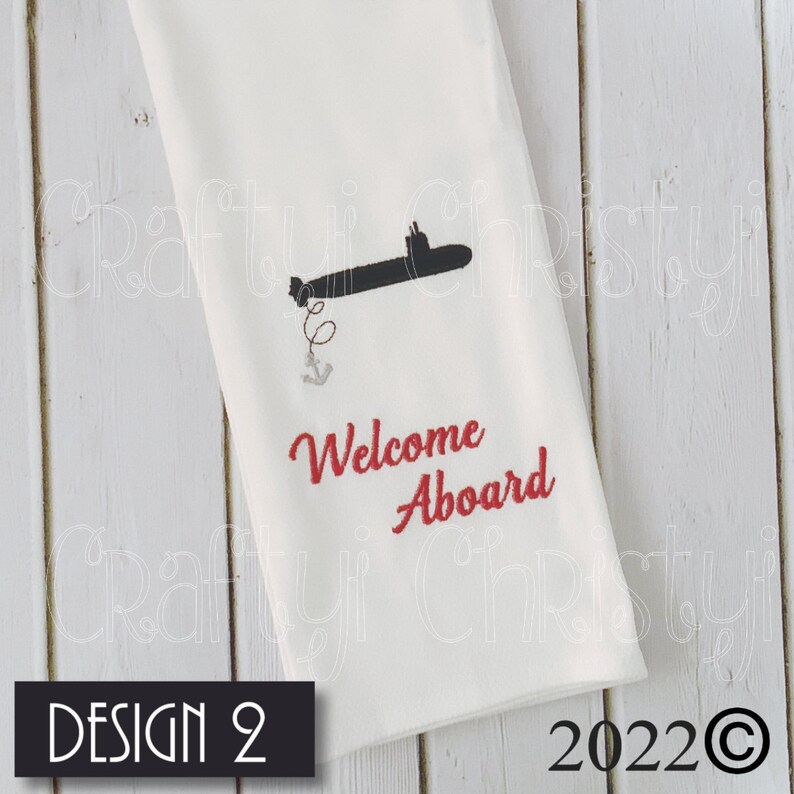 Your Choice of Design Submarine Kitchen Towel Etsy