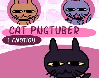 Cat PNGtuber 3 COLORS