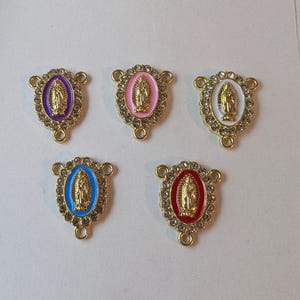 Coice of white, red, pink, lavendar or blue Our Lady of Guadalupe center