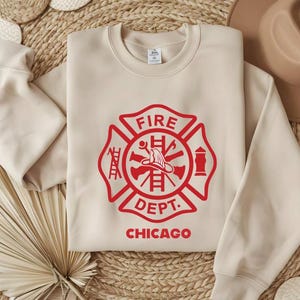 Vintage Fire Department Crewneck Sweatshirt,City Fire Dept  Sweatshirt,Firefighter Gift,Firefighter Hoodie,Firefighter Hero,Rescue Team Gift