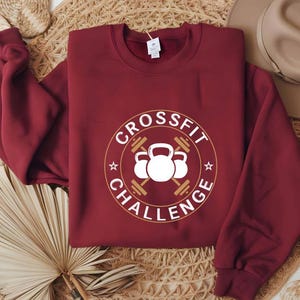 CrossFit Sweatshirt,Perfect Gift for Fitness Fanatics,Unisex CrossFit Sweatshirt,Workout Sweatshirt,Gym Pullover for CrossFit,Fitness Hoodie