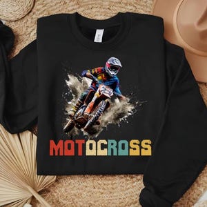 Motocross Sweatshirt, Dirt Bike Rider Gif,Off-Road Biker Pullover, Vintage Motocross Sweatshirt,Motocross Gift, Motocross Racing Sweatshirt