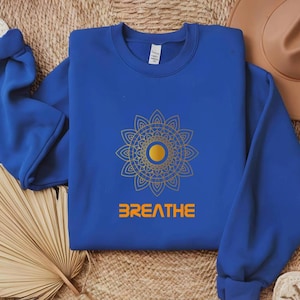 Cozy Yoga Sweatshirt,Yoga Lover Sweatshirt,Namaste Sweatshirt,Relaxed Fit Yoga Sweatshirt,Chakra-Inspired Yoga SweatshirtSweatshirt for Yoga