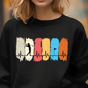 Cozy Golf Sweatshirt, Golf Lover&#39;s Sweatshirt, Elegant Golf Quote Sweatshirt, Inspirational Golf Sweatshirt , Minimalist Golf Sweatshirt