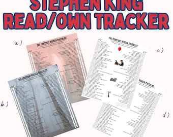 ACTUALIZADO - Stephen King Book Tracker: Lista de verificación para el lector constante (PDF imprimible) - 2026