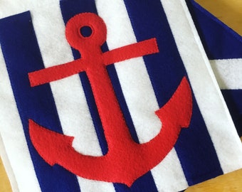 Nautical Flag Anchor Felt