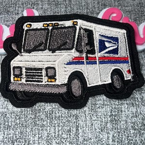 Mail Delivery Truck Patch – Embroidered Work Vehicle Applique
