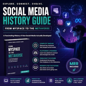 Social Media History Guide – MySpace to Metaverse, MRR Included