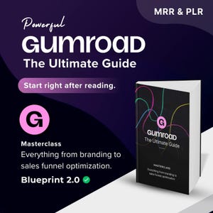 Gumroad Masterclass Guide | MRR & PLR | Monetize your Gumroad Store | Sell Digital Items in Gumroad | Master Resell Rights | 2025