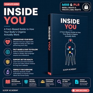 Inside You - Complete Fact-Based Guide to How Your Bodys Organs Actually Work | Health PLR MRR