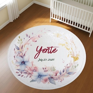 Floralnursery Baptism Girl Gift, Personal Flowered Blanket, Floral Flanel Swaddl, Floralrose Blanket, Floral Babyblanket, Flowerpattern Gift